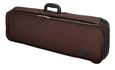 Prestige Violin Case 4/4 OL/BR, De Luxe Violinkoffer rechteckig, made in Germany, Thermokern, gepolsterte Schwebelagerung, Gewicht ca. 3,1kg,