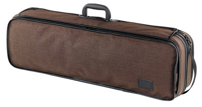 Strato De Luxe Violinkoffer BR/GR, made in Germany, hochverdichtete Polyfoam-Schale, gepolsterte Schwebelagerung, ca 2,2kg, wasserabweisender