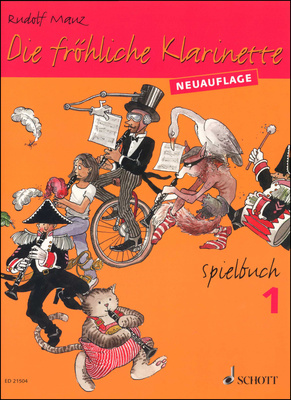 Schott Fröhliche Klarinette Spiel 1 klarneto dainų rinkinys