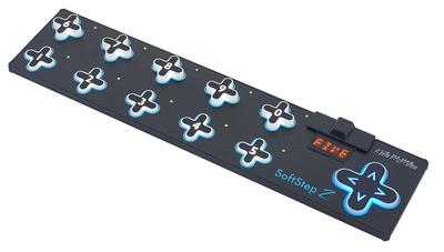 Keith McMillen SoftStep 2, USB Controller, 10 beleuchtete, kreuzförmige, druckempfindliche Taster, Hintere Taster Reihe erhöht, 10 zweifarbige LEDs, 4