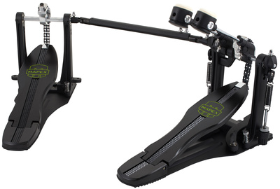 P800TW Armory Bass Drum Pedal, Doppelfußmaschine mit Doppelkette, Filzbeater mit austauschbarem Gewicht (10g und 20g), Bodenplatte, inklusive