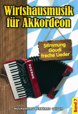 Musikverlag Geiger Wirtshausmusik 7 akordeono natų knyga