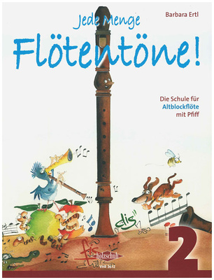 Holzschuh Verlag Jede Menge Flötentöne 2 Alto fleitų mokykla