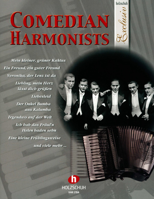 Holzschuh Verlag Comedian Harmonists akordeono natų knyga