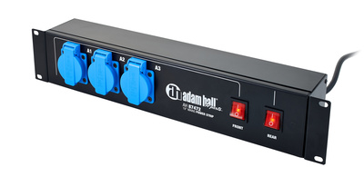 Adam Hall 87472 Mains Power Strip 2U daugiaportis maitinimo lizdas