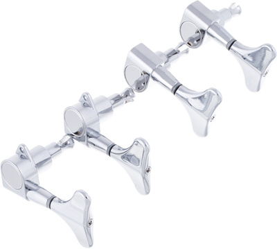 Harley Benton Parts Bass Tuners Set Chrome bosinių gitarų derinimo suktukų rinkinys  