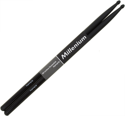 5B Carbon Schlagzeugstöcke, Supergrip Serie's, Ausführung schwarz in ø 14,6 mm - Länge 404 mm, die einzigartige Supergrip Serie besticht