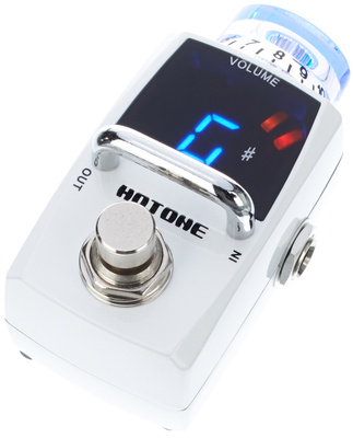 Skyline Tuner, Bodenstimmgerät, chromatisch, True Bypass, 5-farbige Status LED, Regler für Silent Mute (+/- 12 dB Boost), passendes Netzteil