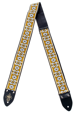 Ace-2 Greenwich Vintage Reissue Strap Klassischer Baumwollgurt für Gitarre/Bass, Replikat des Modells, das von vielen Rockstars der 60er und