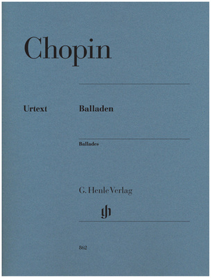 Henle Verlag Chopin Ballades klasikinė fortepijono literatūra