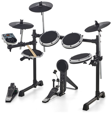 XD8USB E-Drum Set, komplettes elektronisches Drum Set beinhaltet Sound Modul, Bass Kick Pedal mit Kick Pad, Hi-Hat Controller, 8"" Stereo