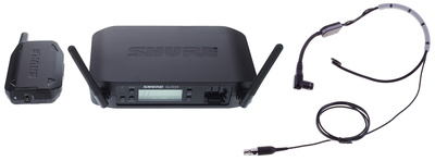 GLXD14/SM35, SM Presenter Serie, digitales 2,4 GHz Wireless-System mit GLXD1 Taschensender und 1x SM35 Headsetmikrofon, bis zu 8 Systeme