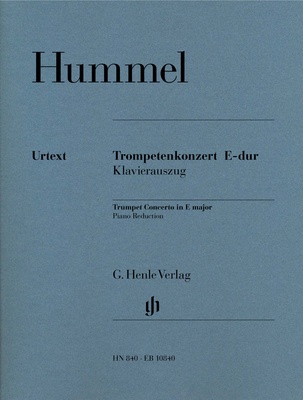 Henle Verlag Hummel Trompetenkonzert E-Dur klasikinio trimito literatūra