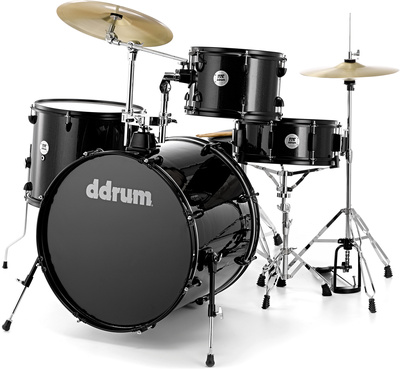D2 Rock Starter Set, Farbe Black Sparkle, folienbezogene Kessel, Lindenholz Kessel, 1.7mm triple-flanged Stahlspannreifen, 8-lagen Bass- und
