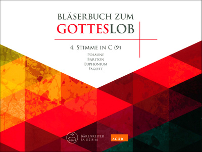 Bläserbuch Zum Gotteslob, 4. Stimme in C (Bass-Schlüssel): Für Bariton in C, Posaune 2 in C, Fagott 2 in C, Bariton-Saxophon (liest