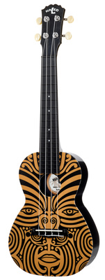 CUK-2-17 Poly Ukes Aztec, Konzert Ukulele, Korpus und Hals Polycarbonat, Sattelbreite 35 mm, Mensur 38 cm, 18 Bünde, offene Gitarrenmechaniken,