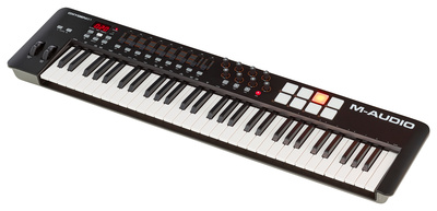 Oxygen 61 Mk4, USB-Keyboard mit 61 anschlagdynamischen Tasten, 8 anschlagdynamische Trigger Pads, 8 zuweisbare Drehregler, 9 zuweisbare Fader,