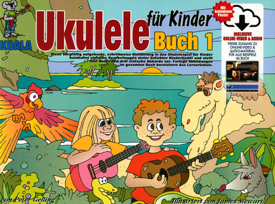 Ukulele für Kinder, Sorgfältig aufgebaute schrittweise Anleitung für Kinder, Enthält beliebte Kinderlieder in einer Vielzahl