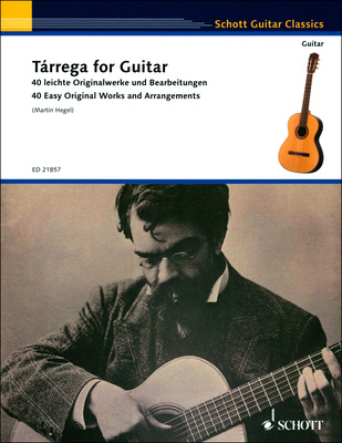 Schott Tárrega For Guitar klasikinės gitaros literatūra