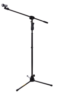 Stands HC-MS-632B, Einhand-Quik-N-Ez-Mikroständer mit Galgen, 2-in-1 Armklemme zur Verstellung des Winkels und der Länge des Arms,