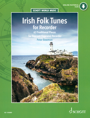 Schott Irish Folk Tunes dainų knyga fleitai