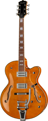 Harley Benton BigTone Trem Vintage Orange džiazinė gitara