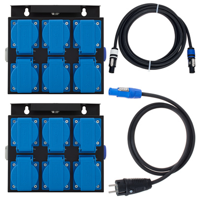 Stairville PCD-6 Power Distributor multi lizdas paketas  