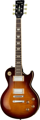 B-Stock, Harley Benton SC-550 Faded Tobacco, Flame Deluxe Serie, E-Gitarre, Mahagoni Korpus (Swietenia Meliaceae) (Gewichtsreduzierende Fräsungmit)