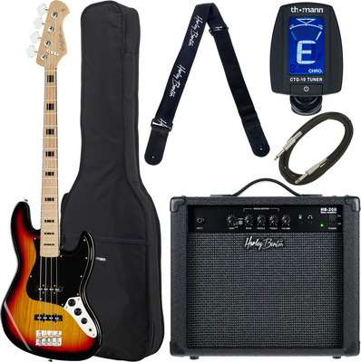 Harley Benton JB-75MN SB Vintage bosinių gitarų komplektas
