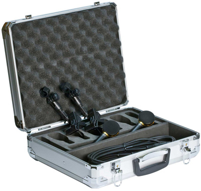 SCX25A-PS, Piano Mikrofonsystem System bestehend aus 2 x SCX25-A inkl. Kabel und D-Flex Clips im Alukoffer, Kondensatormikrofon, Niere,