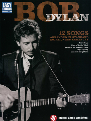 Hal Leonard Bob Dylan Easy Guitar Tab akustinės gitaros dainų knyga