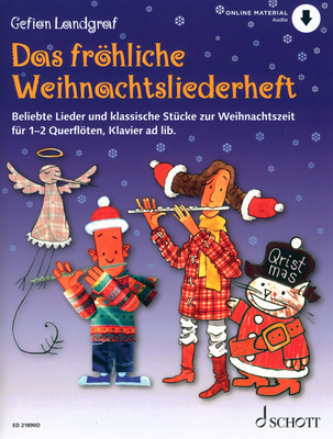 Schott Fröhliche Weihnachtslieder Fl dainų rinkinys fleitai