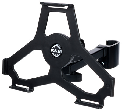 B-Stock, K&M 19727 iPad Air 2 Halter, zur Befestigung des iPad Air 2 oder iPad Pro 9.7, an Mikrofon- sowie Notenstative, müheloses Einsetzen und