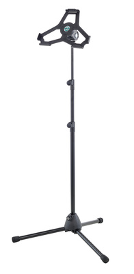 B-Stock, K&M 19777 iPad Air 2 Stativ, zweifach ausziehbares Dreibein iPad Stativ passend für iPad Air 2 und iPad Pro 9,7"", drehbar für Hoch- und