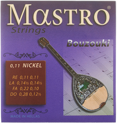 Mastro Bouzouki 8 Strings 011 NW bosukės stygos