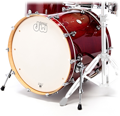 22""x18"" Design BD Cherry Stain, 22""x18"" Bass Drum, Farbe: Cherry Stain, Kessel aus 8 Lagen USA Ahornholz, HVLT Kesselkonstruktion, Chrom