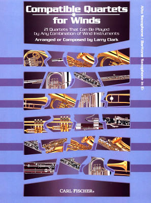 Carl Fischer Compatible Quartets Altsax saksofona dziesmu grāmata