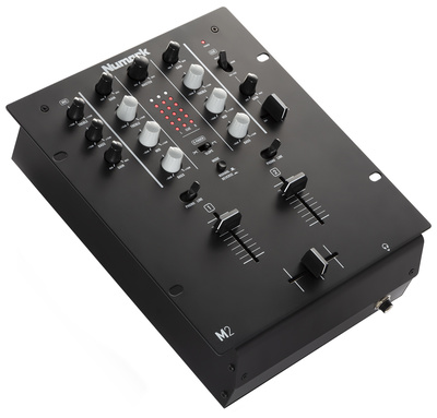 M 2 Black, 2 Kanal Battlemixer, 3 Band Eq, Mic Kanal mit 2-Band EQ- mit Netzteil 10V AC 0,5A; 2,5mm Kleingerätestecker