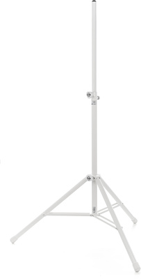 K&M 214/6 Aluminium weiß, Boxenständer, Material: Aluminium, mit Rastbolzen, max. 50 kg zentr. Belastung, Gewicht: 3,5 kg, Höhe: 1375 - 2185 mm