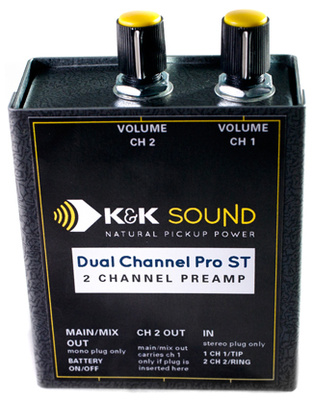 K&K Dual Channel Pro Preamp ST kontraboso stiprintuvas