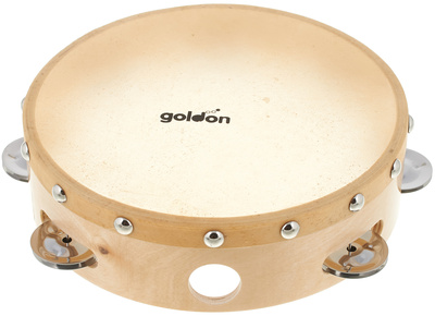 Tambourin, Modell 35325, 20cm Durchmesser, Naturfell, 7 Schellen