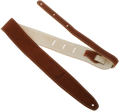 Fender Ball Glove Leather Strap BRN odinis gitaros diržas