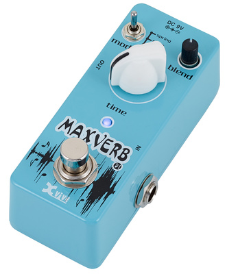 D1 Maxverb, E-Gitarren Effektpedal, Digitaler Reverb, 3 Modes: Spring, Hall, Plate, Blend Regler, Time Regler, extrem schnelle Ansprache,