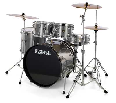 Rhythm Mate, RM52KH6-GXS, Standard Set, Farbe: Galaxy Silver, folienbezogene 6-lagige Kessel aus Pappelholz, Bass Drum Accu-Tune Spannreifen,