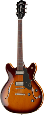 B-Stock, Guild Starfire IV ST Maple ATB Thinline Semi Hollow Body Archtop Gitarre, Korpus Ahorn laminiert, Korpusstärke 44,45mm, 3-teiliger Mahagoni