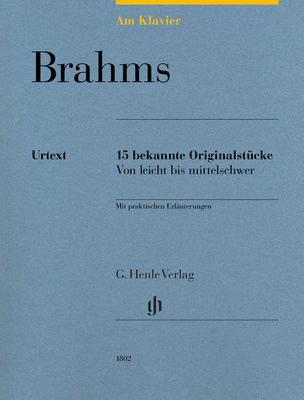 Henle Verlag Am Klavier Brahms fortepijono literatūra