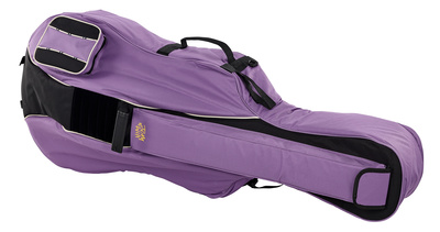 Tom & Will Classic Cellotasche 1/2 PB, 25mm Polsterung, Rucksackriemen und Tragegriffe, aufgenähte Bogen- und Zubehörtaschen. Farbe: purple & black.