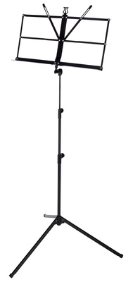 K&M 10040 Music Stand Black: Notenpult mit speziellem Notenpultkopf, 10040-000-55, Gesamthöhe max.ca.1.440 mm, Material Stahl, Notenauflage 425 x 215