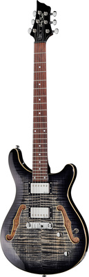 Harley Benton CST-24HB Charcoal Flam pusiau akustinė gitara  
