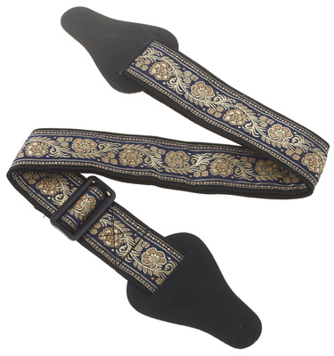 Thomann Bollywood Strap Blue & Gold folklorinio instrumento diržas  